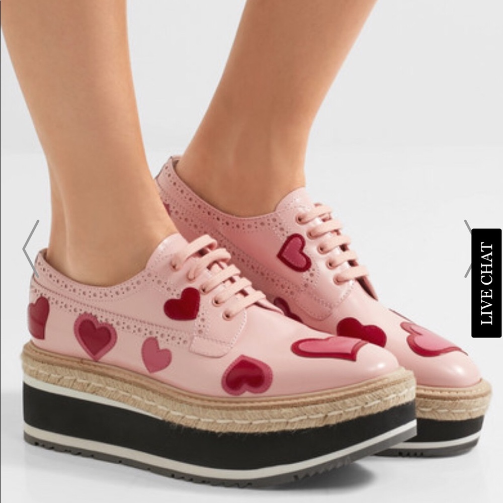 New Prada Leather Platform Brogues - Picture 2 of 8